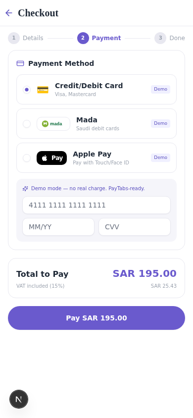 Checkout & Payment